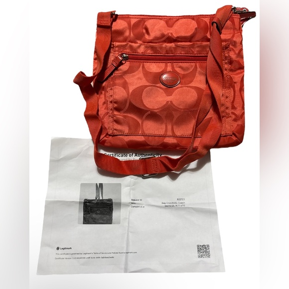 Coach Orange Crossbody Bag - Picture 6 of 7